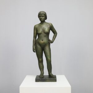 Sculpture ‘Standing Woman’ by Cor van Daal, 90s