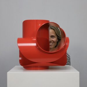 Sculpture “Axis Red” by  Rob Zweerman, 2016