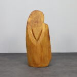 sculpture group family in wood Roland Lavianne