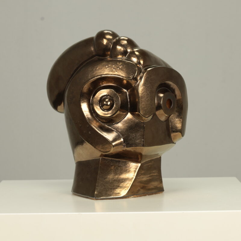 Sculpture Ceramic Head Roy Terbeek