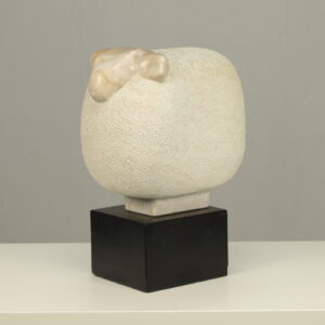 “Sheep” – Sculpted Marble Figure by Fanny Baan, 1995