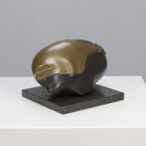 Sculpture Masked Face by Jos van Vreeswijk