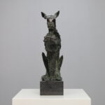 Artistic Sculpture in Bronze Majestic Cat