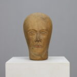 Hand Carved Wooden Head 1915 Berlin