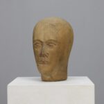 Hand Carved Wooden Head 1915 Berlin
