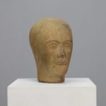 Hand Carved Wooden Head 1915 Berlin