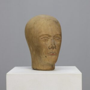 Hand Carved Wooden Head 1915 Berlin