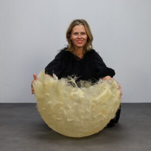 Large Decorative Fiberglass Bowl, 20th Century
