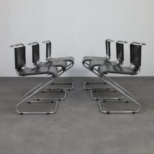 Biscia Dining Chairs by Pascal Mourgue Steiner France 1970s