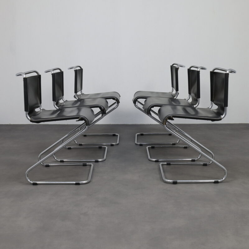 Biscia Dining Chairs by Pascal Mourgue Steiner France 1970s