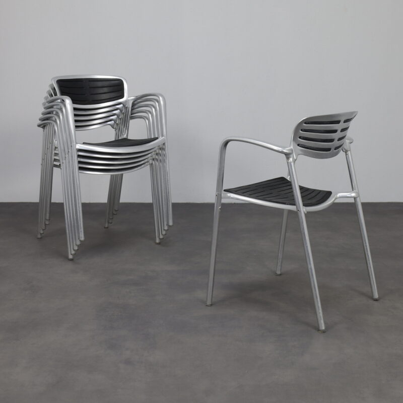 Set of 6 Toledo Chairs by Jorge Pensi for Amat Spain 1986
