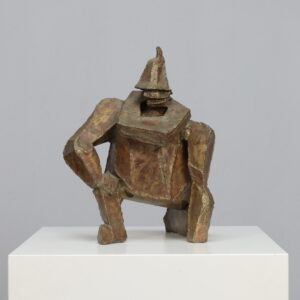 Starke Jâan Sculpture in Welded Steel by Louk van Meurs Netherlands 1970s