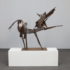 Sculpture of Iron Horse by Raphael Saintenoy, Europe 1960s