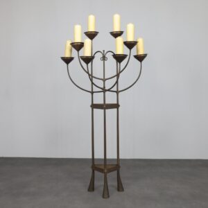 Unique Hand-Forged Floor Candelabra, Netherlands, c. 1925–1938