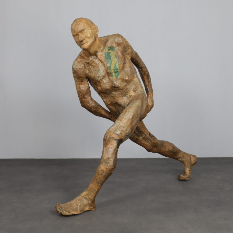 Life-Size Sculpture "Running Figure" by Karol Broniatowski, 1972