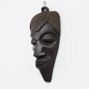 Hand-Carved African Wooden Face Mask, 1980s