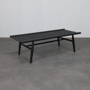 Contemporary Slatted Wood Bench by Stellar Works, 2000s