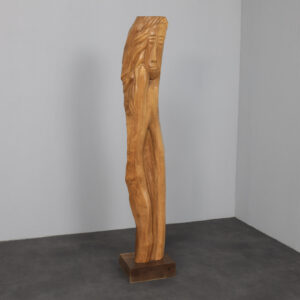 Monumental Hand-Carved Oak Sculpture, Belgium, 1970s