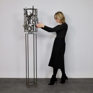 Hand-Cut Steel Sculpture by Ben Oldenhof, Netherlands, 1999