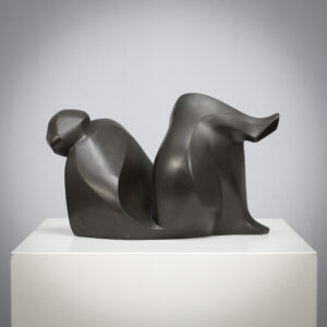 Abstract Bronze Female Sculpture by Francine Govers, 1990s