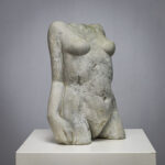 Concrete Female Torso Sculpture by Francine Govers, Netherlands, 1990s