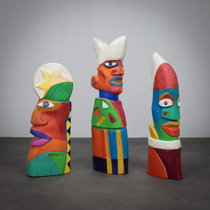 Group of Unique Sculptures by Clemens Briels, 1990s