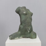 Concrete Female Torso Sculpture by Francine Govers, Netherlands, 1990s