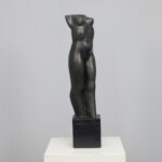Bronze Standing Female Torso Sculpture by Francine Govers, 1990s