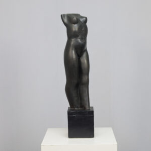 Bronze Standing Female Torso Sculpture by Francine Govers, 1990s