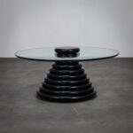 Rare Sculptural Italian Postmodern Coffee Table, 1980s