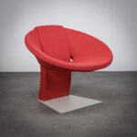 Extremely Rare Contemporary Sculptural Lounge Chair, Italy, 2000s