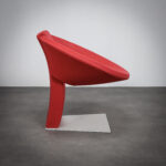 Extremely Rare Contemporary Sculptural Lounge Chair, Italy, 2000s