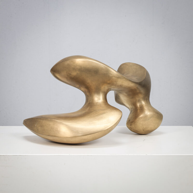 Abstract Biomorphic Bronze Sculpture by Felix van de Beek 2000s