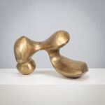 Abstract Biomorphic Bronze Sculpture by Felix van de Beek 2000s