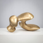 Abstract Biomorphic Bronze Sculpture by Felix van de Beek 2000s