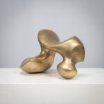 Abstract Biomorphic Bronze Sculpture by Felix van de Beek 2000s
