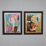 Figurative Diptych Paintings by Wouter Stips