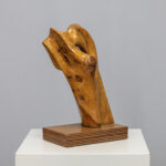 Abstract Organic Wood Sculpture by H. Hinfelaar, Netherlands, 1980s