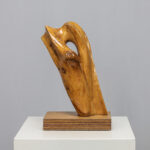 Abstract Organic Wood Sculpture by H. Hinfelaar, Netherlands, 1980s