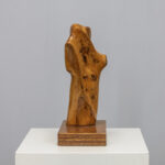 Abstract Organic Wood Sculpture by H. Hinfelaar, Netherlands, 1980s