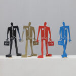 Metal Sculptures Coeneman by Coen Blankwaard
