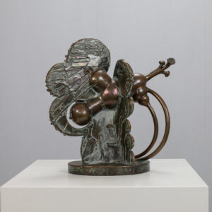 Abstract Organic Bronze Sculpture by César Bailleux, Belgium, 1980s