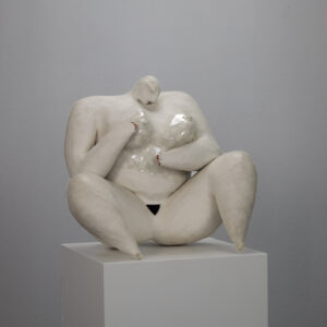 Enourmous Ceramic Female Sculpture by Evelyn van Baarda, Netherlands, 1981