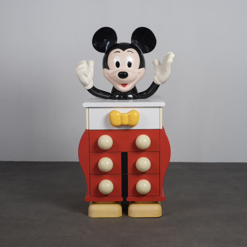 Pop Art Mickey Mouse Chest of Drawers by Pierre Colleu for Starform, France, 1980s