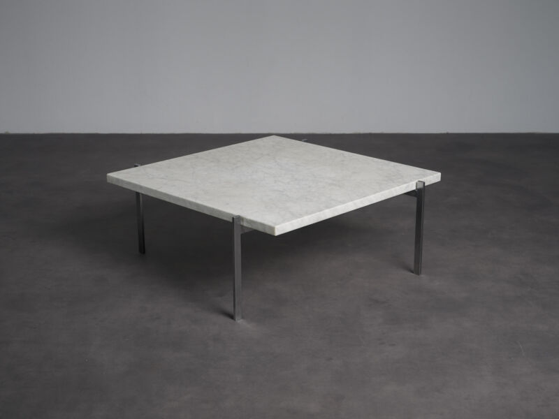 Rolled Marble Coffee Table by Poul Kjaerholm for Fritz Hansen Denmark 1990s OBJECT88