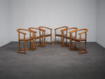 Set of Six Sculptural Dining Chairs by Allmilmö Germany 1980s OBJECT88