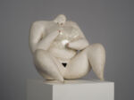 Courage Expressive Ceramic Female Sculpture by Evelyn van Baarda, Netherlands, 1981 – alternate front view