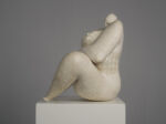 Courage Expressive Ceramic Female Sculpture by Evelyn van Baarda, Netherlands, 1981 – side view