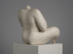 Courage Expressive Ceramic Female Sculpture by Evelyn van Baarda, Netherlands, 1981 – rear three-quarter view