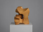 Interlocking abstract wood sculpture by Joop van Bergen, Netherlands, 1980s, rear view